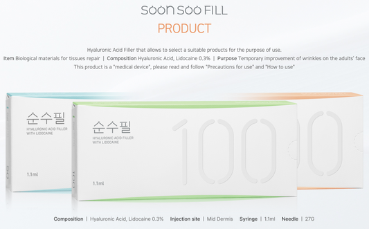 Soonsoo Fill 100 – Korean HA Filler for Fine Lines & Skin Smoothing | Wholesale Supply