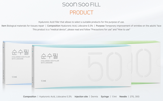Soonsoo Fill 50 – Korean HA Filler for Fine Lines & Tear Trough | Wholesale Injectable Supply
