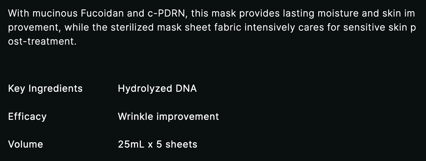 Rejuran- Recover Soothing Mask Rejuran