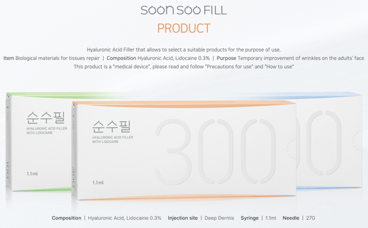 Soonsoo Fill 300 – HA Filler for Mid-Depth Wrinkles & Facial Shaping | Wholesale Supply

