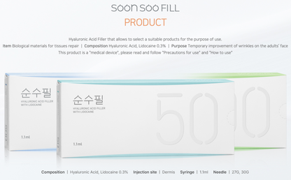 Soonsoo Fill 50 – Korean HA Filler for Fine Lines & Tear Trough | Wholesale Injectable Supply
